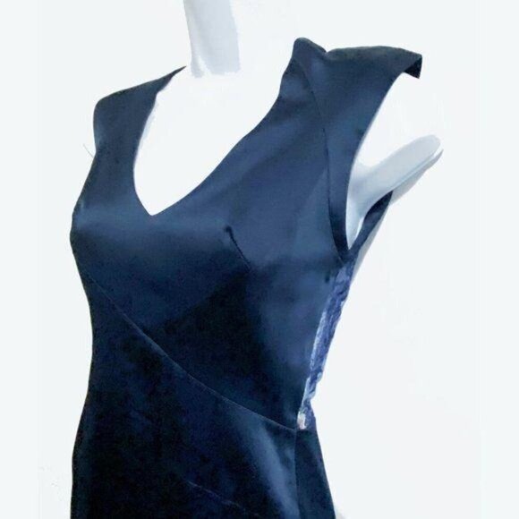Black Halo Jagger Sheath Dress in Indigo, size 0 - Picture 5 of 12